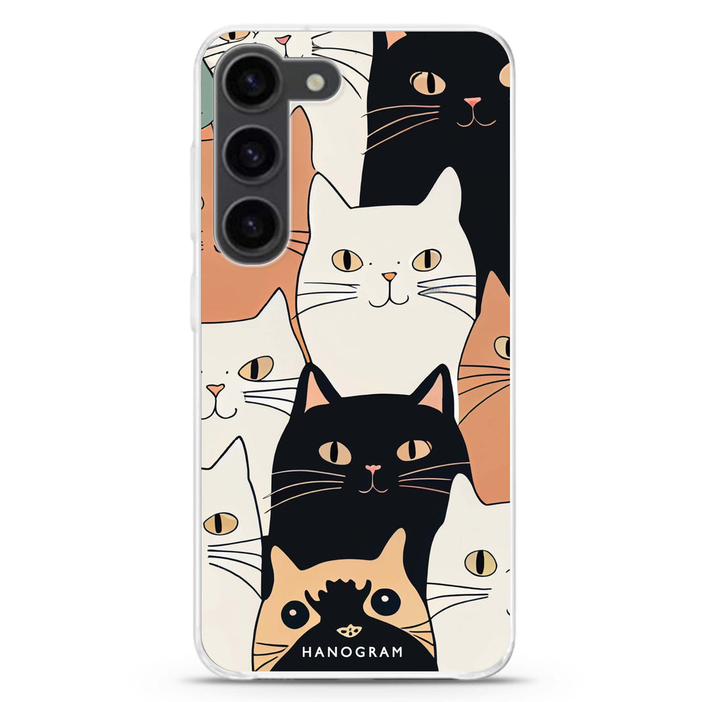 Look Cats Samsung Galaxy 水晶透明保護殼