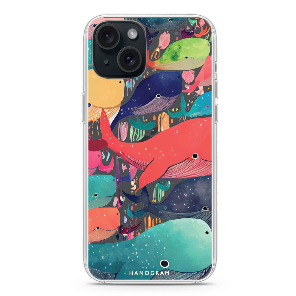 Whale Ocean iPhone 15 水晶透明保護殼