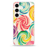Abstract Candy Samsung Galaxy S26/S25/S24 水晶透明保護殼正面展示