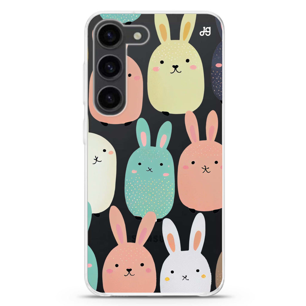Cute Bunny Samsung Galaxy 水晶透明保護殼