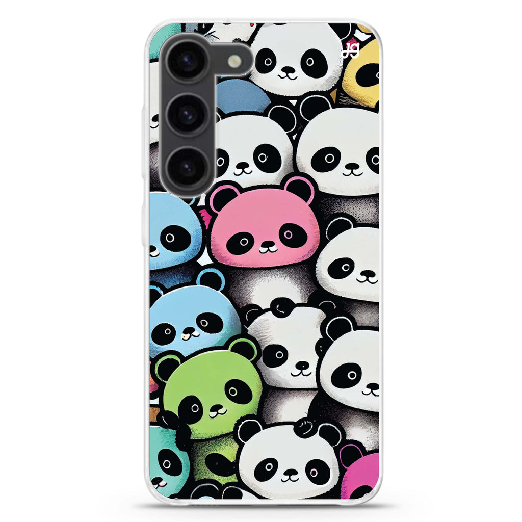 Cute Pandas Samsung Galaxy 水晶透明保護殼