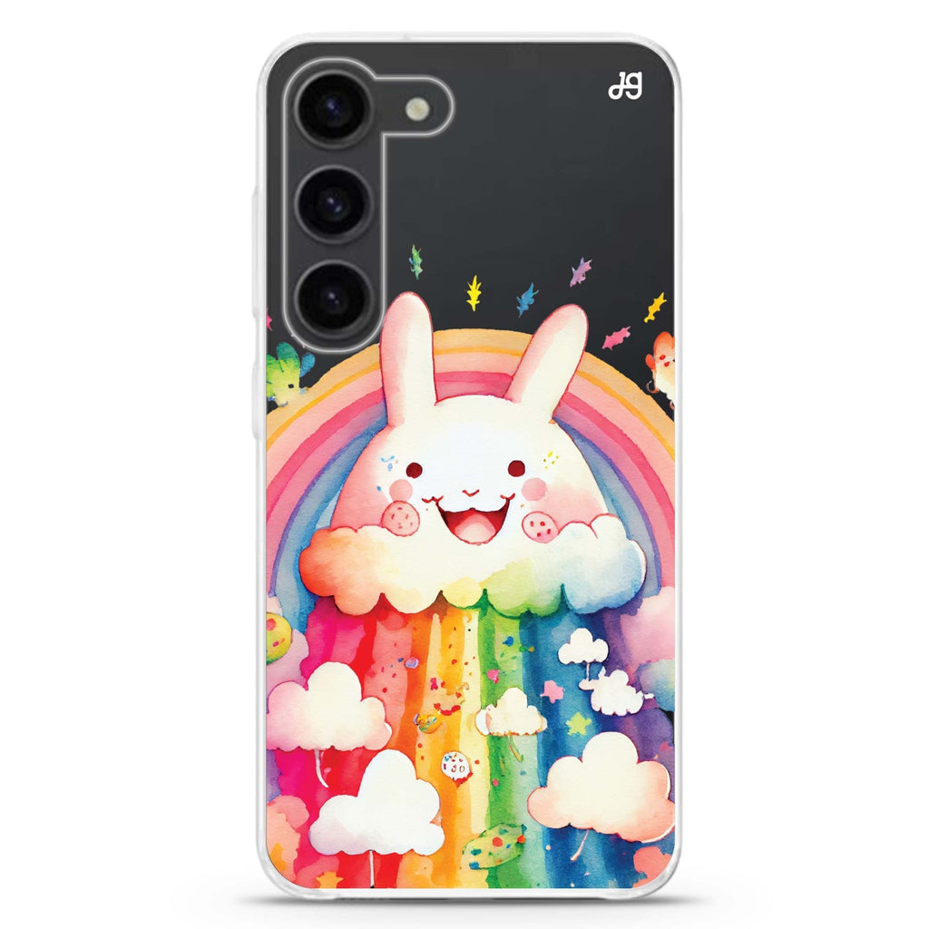 Rainbow Bunny Samsung Galaxy 水晶透明保護殼