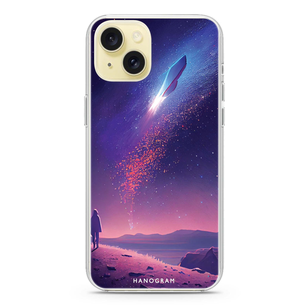 Imagine the Galaxy II iPhone 15 Magsafe 兼容水晶透明保護殼
