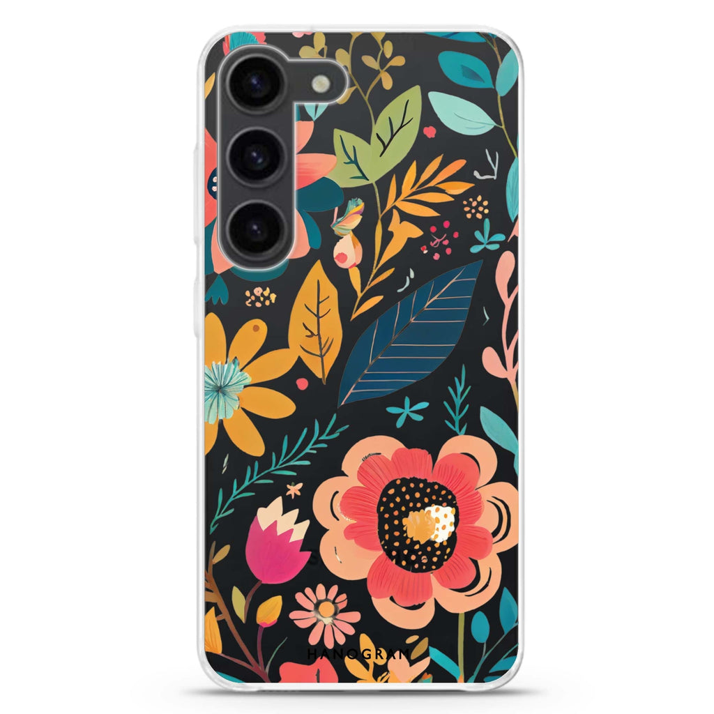 Pretty Florals Samsung Galaxy 水晶透明保護殼