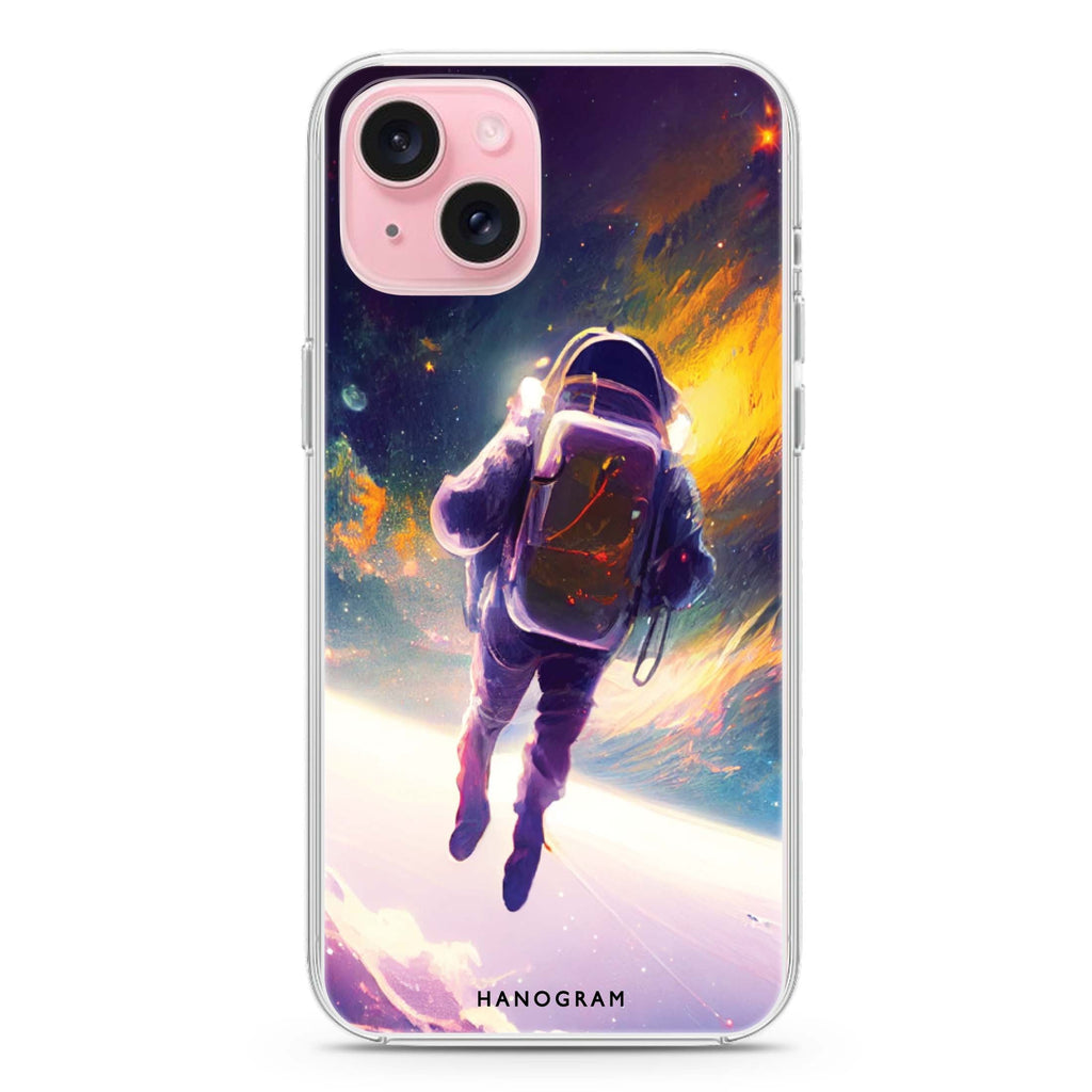 Flying Astronaut iPhone 15 水晶透明保護殼
