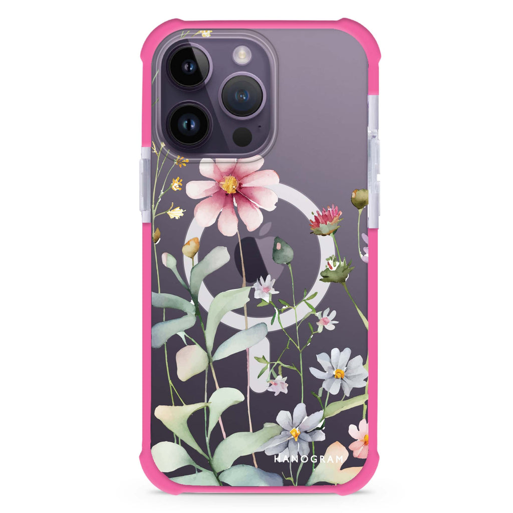 Floral iPhone Magsafe 兼容超強防摔保護殼