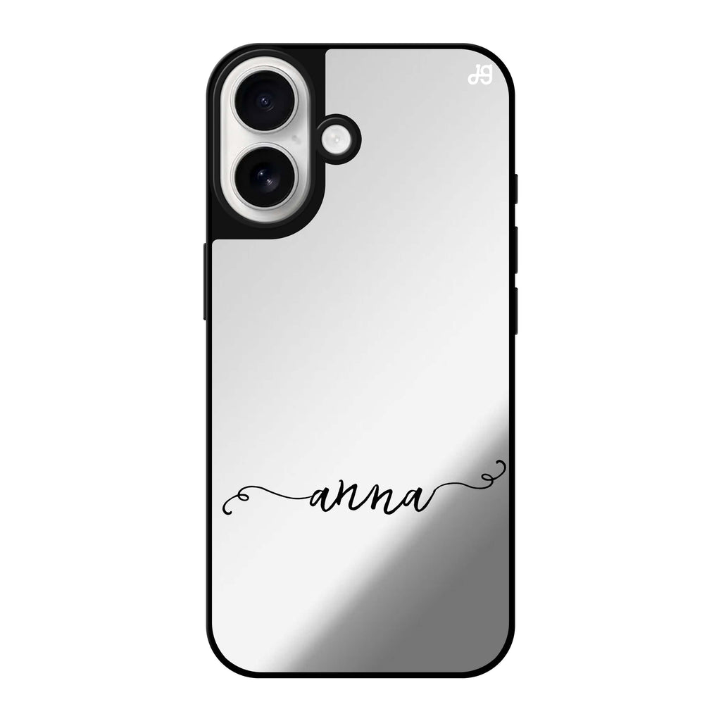 Reflective iPhone 16 Mirror Case –Vine Design