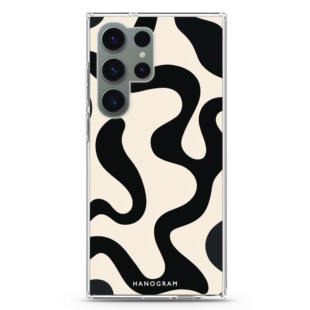 Interlock Noir Samsung Galaxy Ultra 透明保護殼，適用 S26/S25/S24/S23 Ultra，圖1