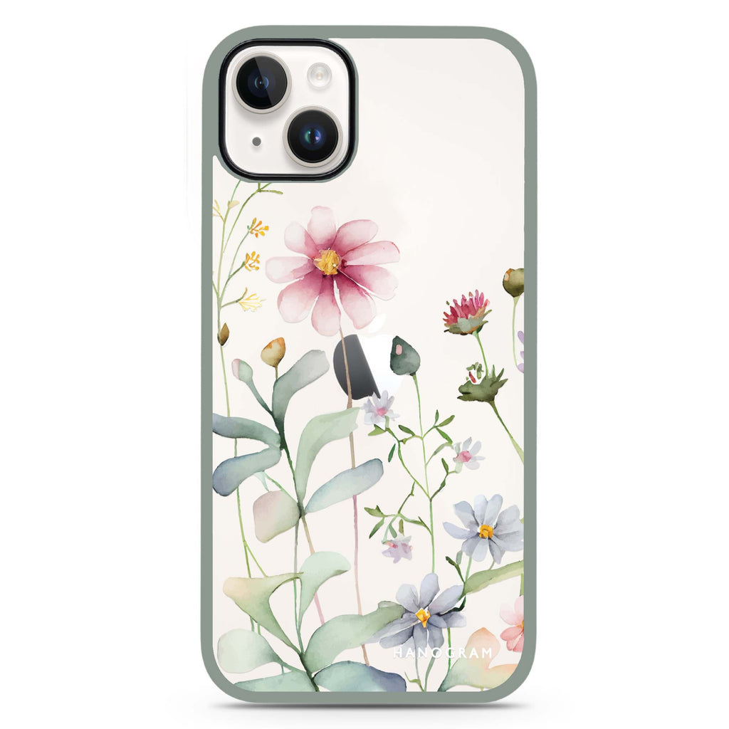 Floral iPhone 15 Plus 防衝擊保護殼