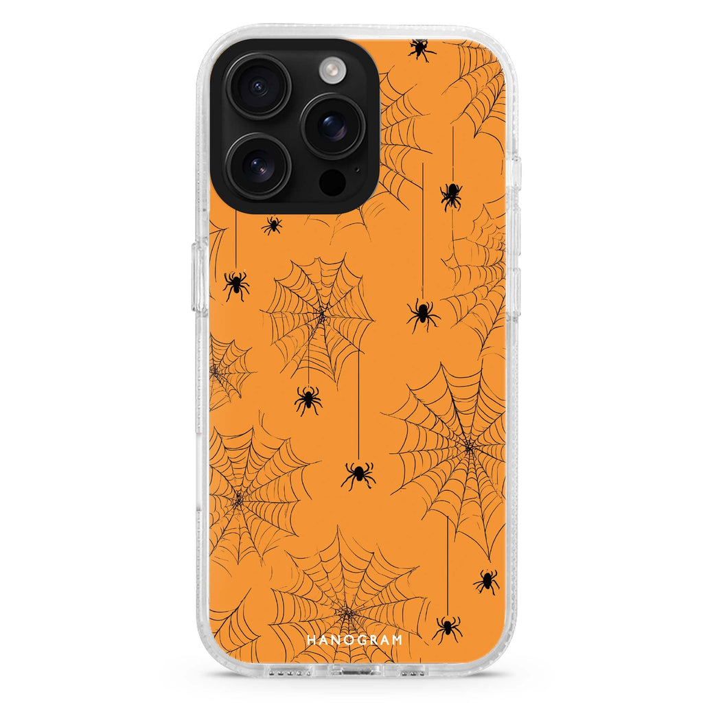 Spooky Web Weave Magsafe 兼容水晶透明保護殼