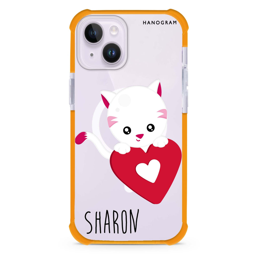 Lovely Cat iPhone 15 Plus Magsafe 兼容超強防摔保護殼