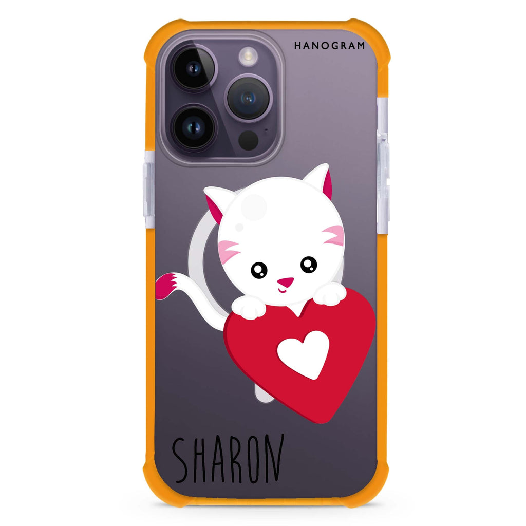 Lovely Cat iPhone Magsafe 兼容超強防摔保護殼