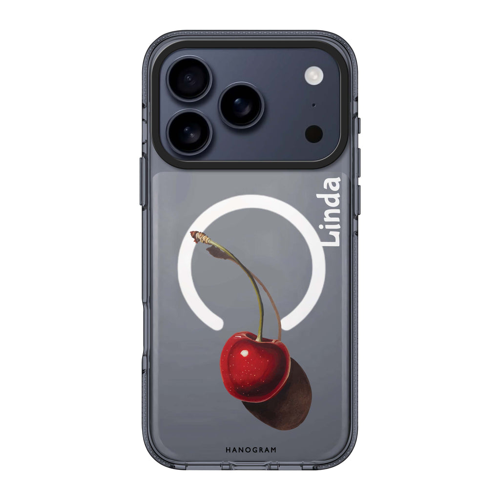 Ruby Rhapsody iPhone 17 Pro Max MagSafe 水晶透明保護殼 插畫圖案設計 可自訂名字及字色 圖1
