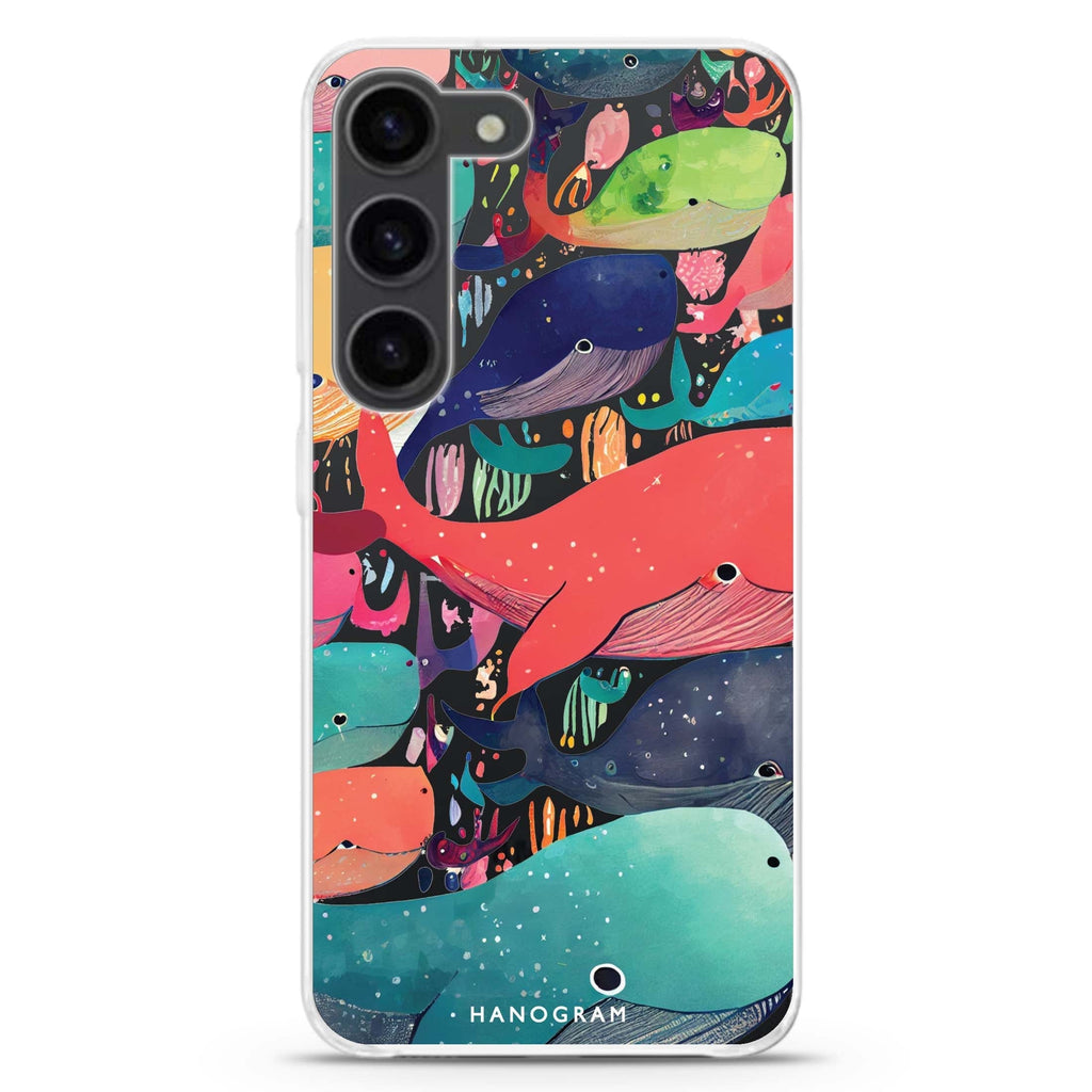 Whale Ocean Samsung Galaxy 水晶透明保護殼