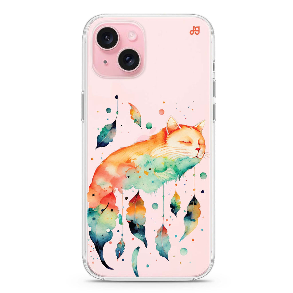 A Dream Cat iPhone 15 plus 水晶透明保護殼