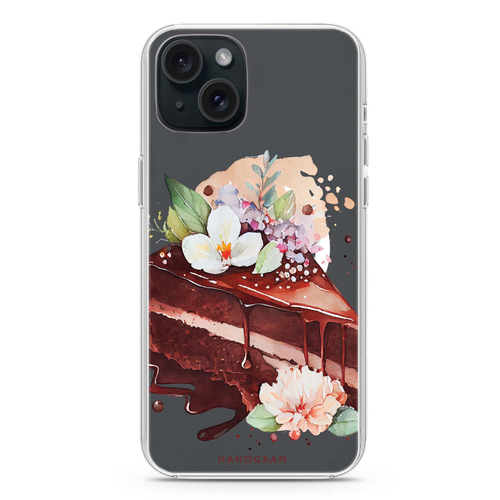 Floral Cake iPhone 15 Plus Magsafe 兼容水晶透明保護殼
