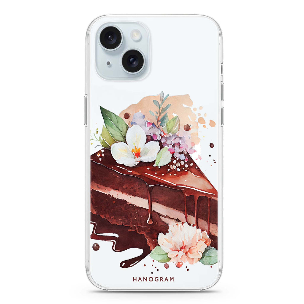 Floral Cake iPhone 15 Magsafe 兼容水晶透明保護殼