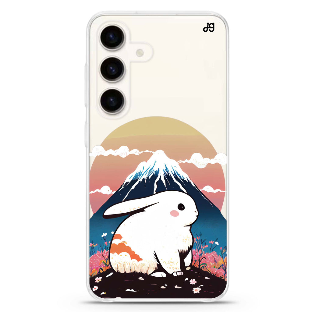 Travel Rabbit Samsung Galaxy S26/S25/S24 水晶透明保護殼正面展示