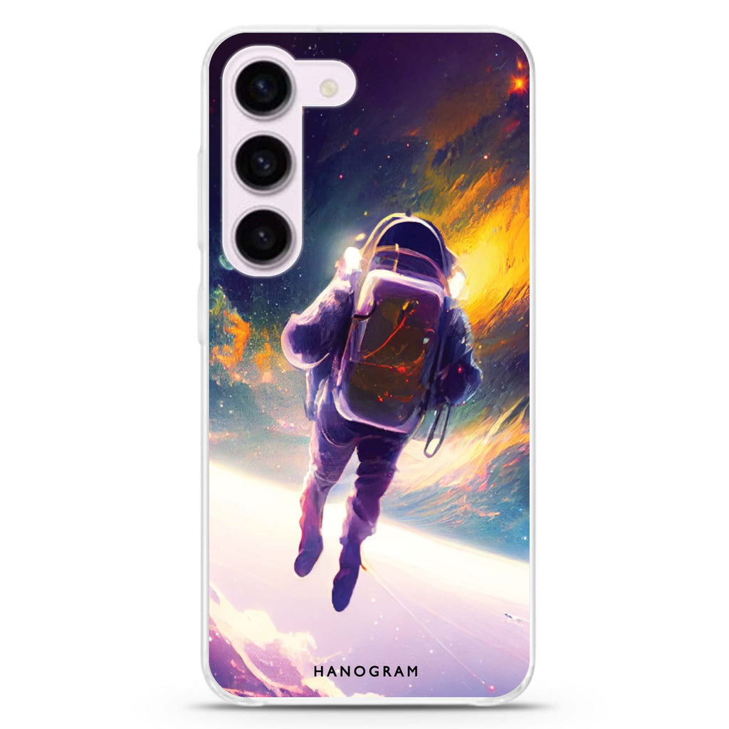 Flying Astronaut Samsung Galaxy 水晶透明保護殼