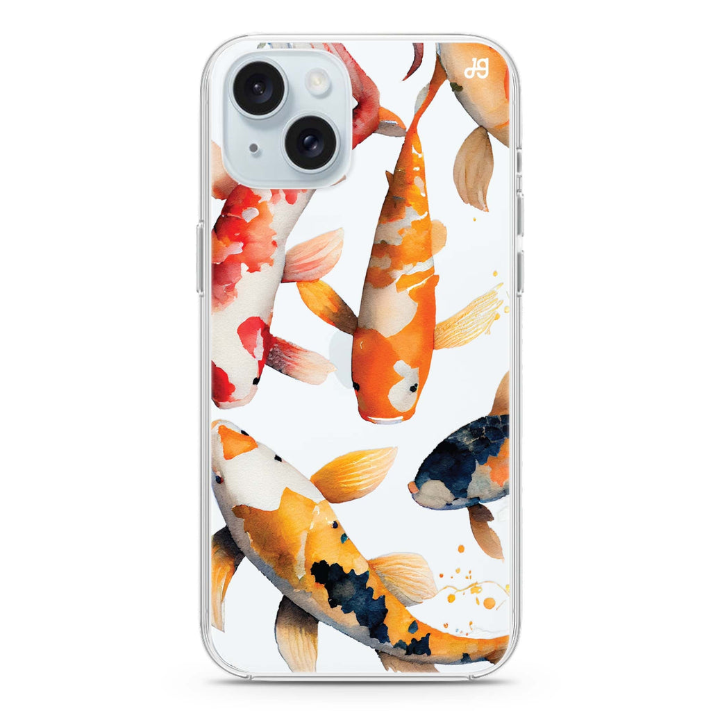 Koi fish iPhone 15 水晶透明保護殼