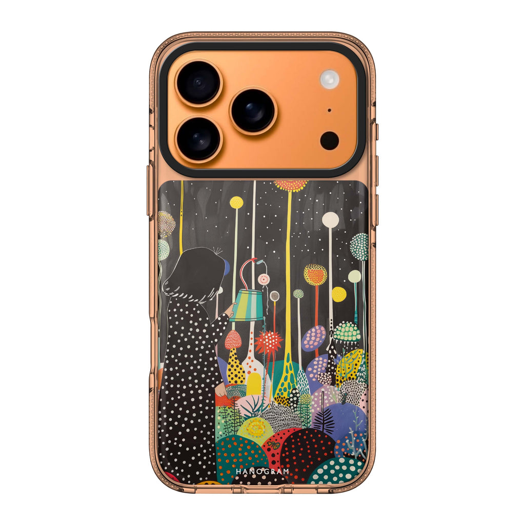 Flora Caretaker iPhone 17 Pro Max MagSafe 水晶透明保護殼 花卉圖案設計 圖1