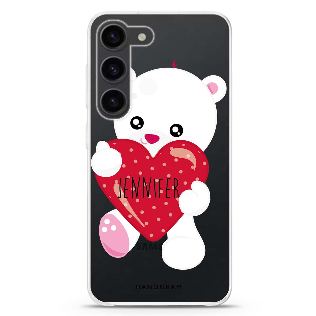 Lovely Bear Samsung Galaxy 水晶透明保護殼