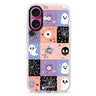 Pastel Patchwork Haunts Magsafe 兼容水晶透明保護殼