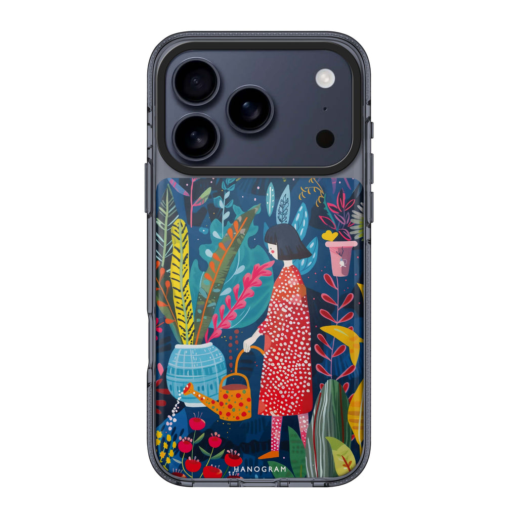 Plant Whisperer iPhone 17 Pro Max MagSafe 水晶透明保護殼 樹木圖案設計 圖1