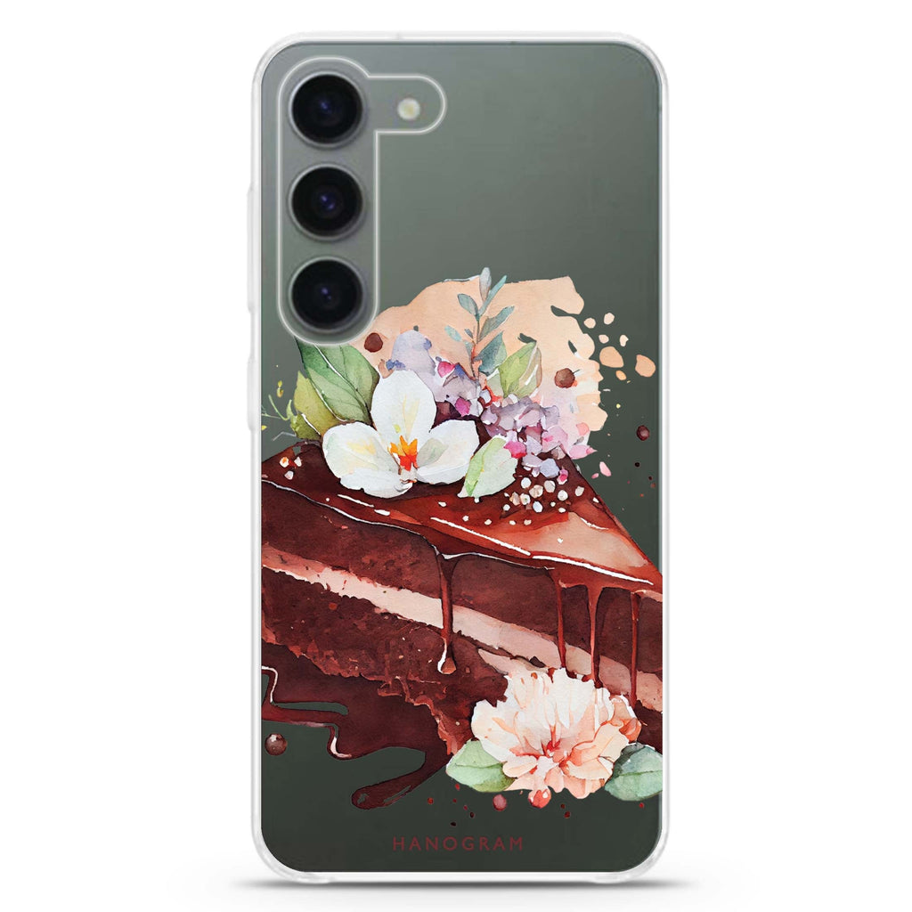 Floral Cake Samsung Galaxy 水晶透明保護殼