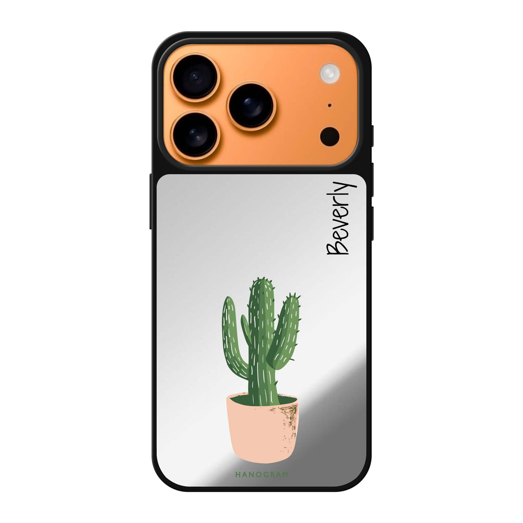 Cacti Delight 圖案 iPhone 17 Pro Max 鏡面手機殼主圖