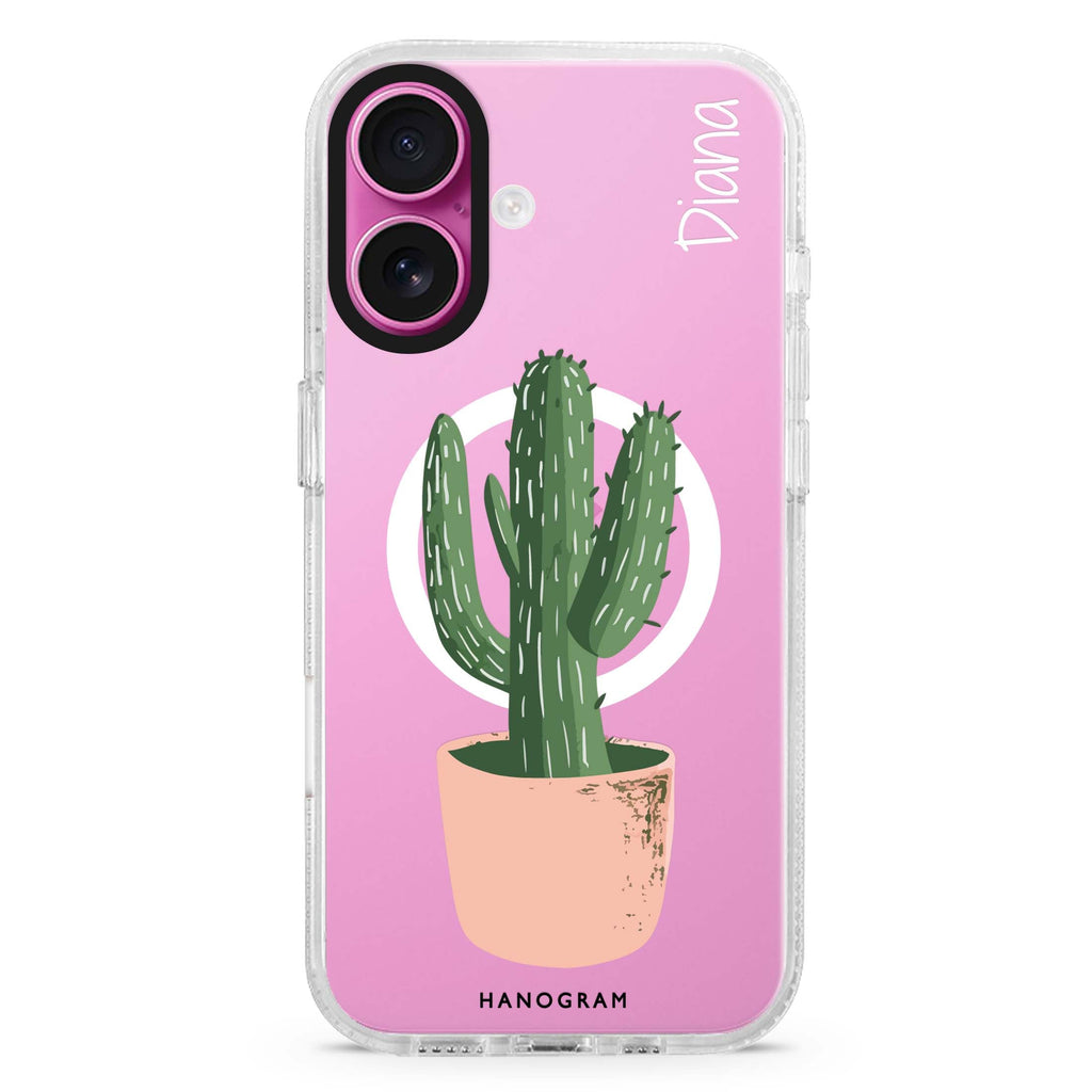 Cacti Delight Magsafe 兼容水晶透明保護殼