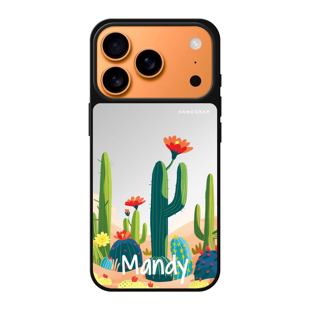Desert Bloom 花卉 iPhone 17 Pro Max 鏡面手機殼主圖