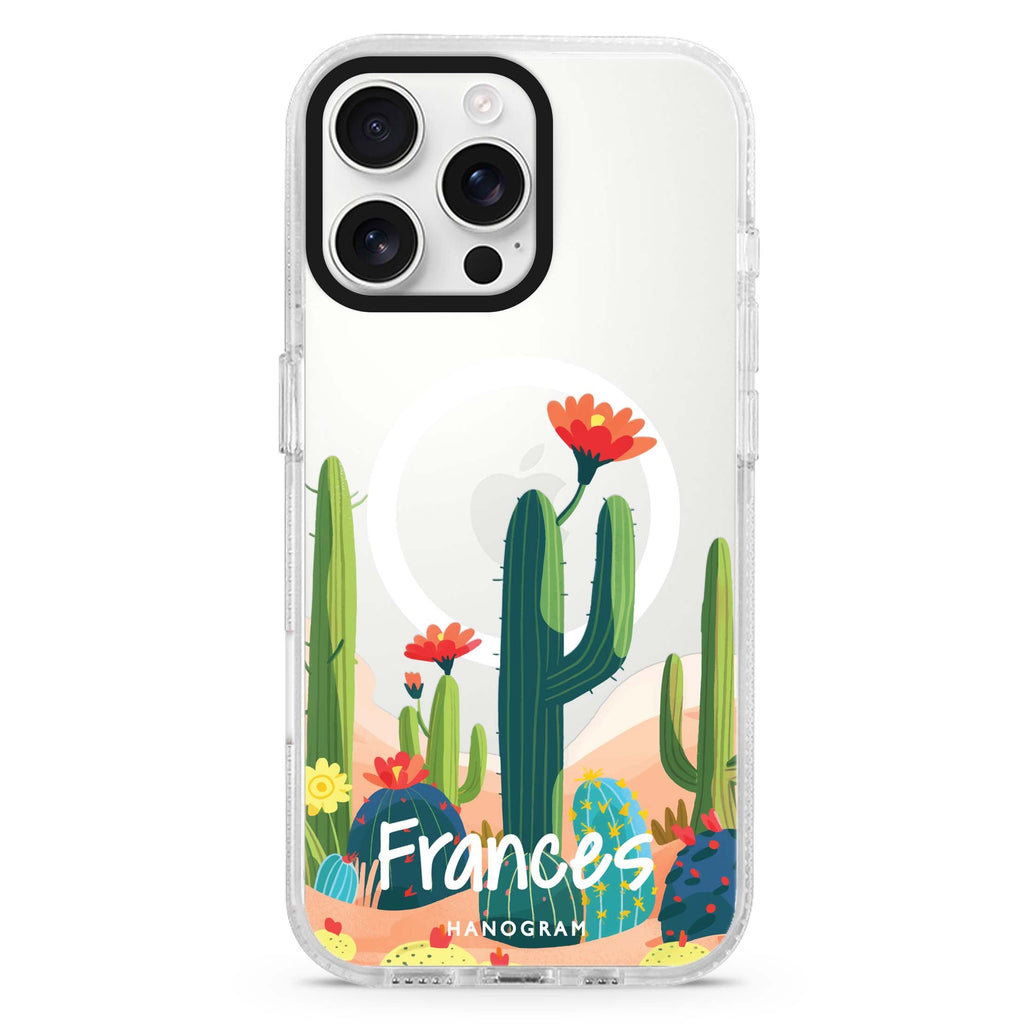 Desert Bloom Magsafe 兼容水晶透明保護殼