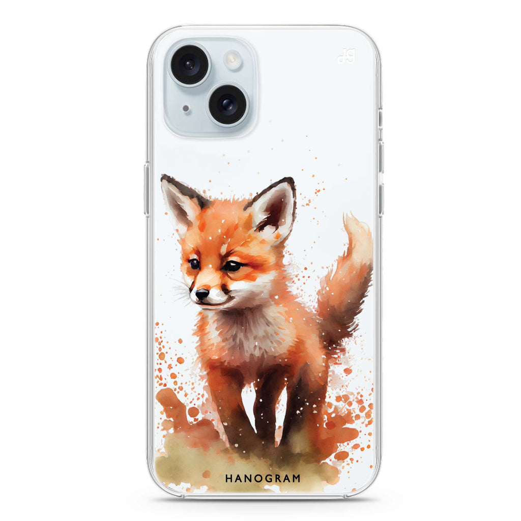 A Fox iPhone 15 plus 水晶透明保護殼