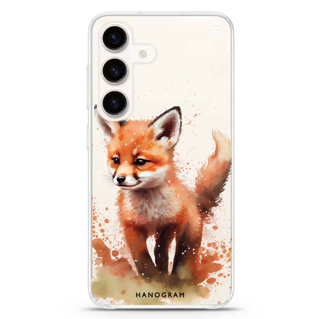 A Fox Samsung Galaxy S26/S25/S24 水晶透明保護殼正面展示