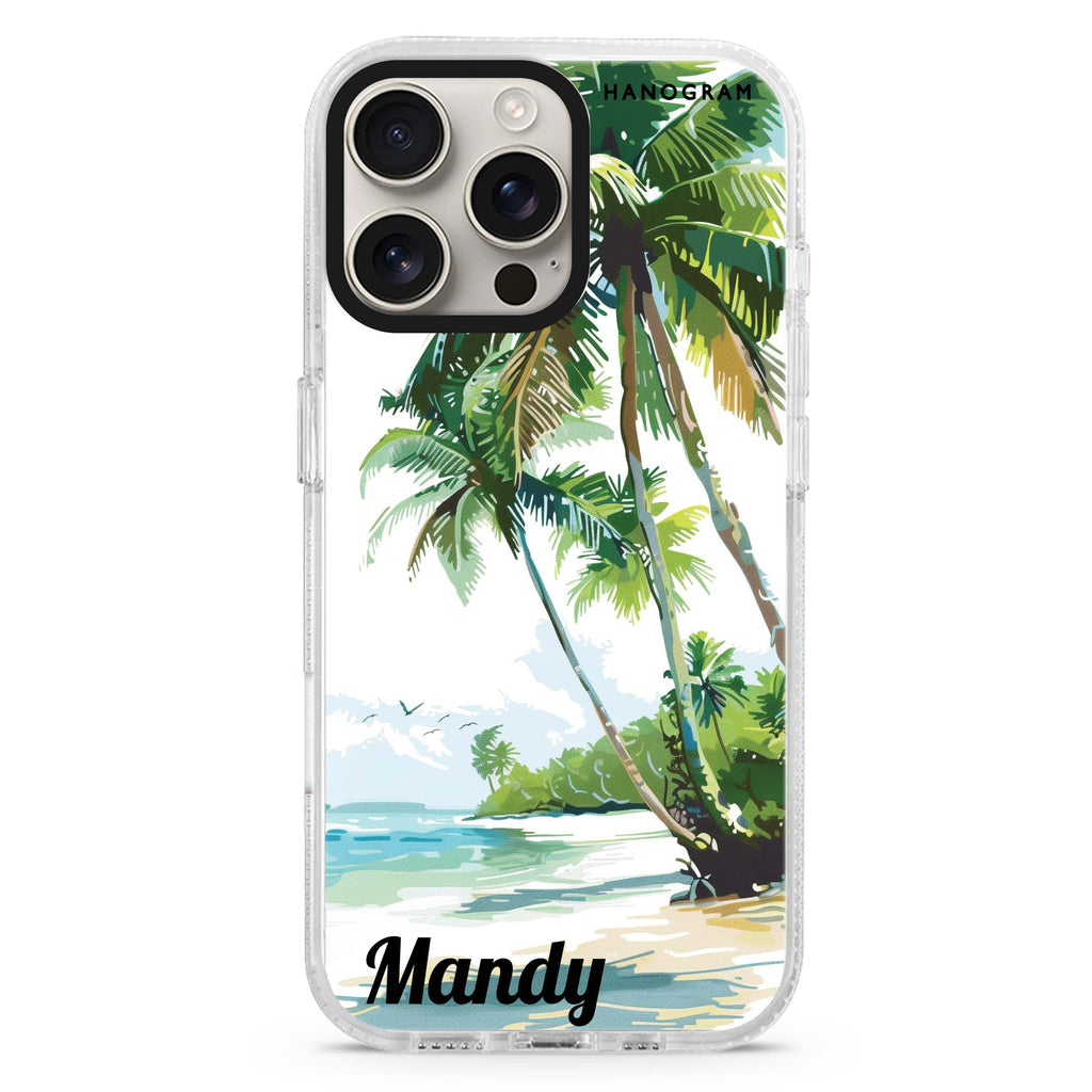 Tropical Tranquility Magsafe 兼容水晶透明保護殼