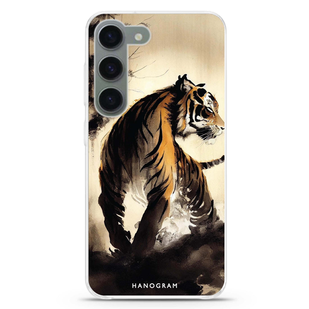 Tiger Painting Samsung Galaxy 水晶透明保護殼