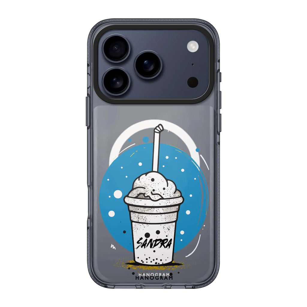 Frosty Delight iPhone 17 Pro Max MagSafe 水晶透明保護殼 節日圖案設計 可自訂名字 圖1