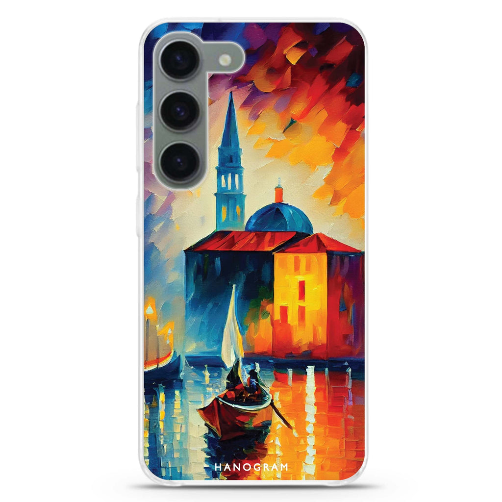 A Boat in Italy Samsung Galaxy 水晶透明保護殼