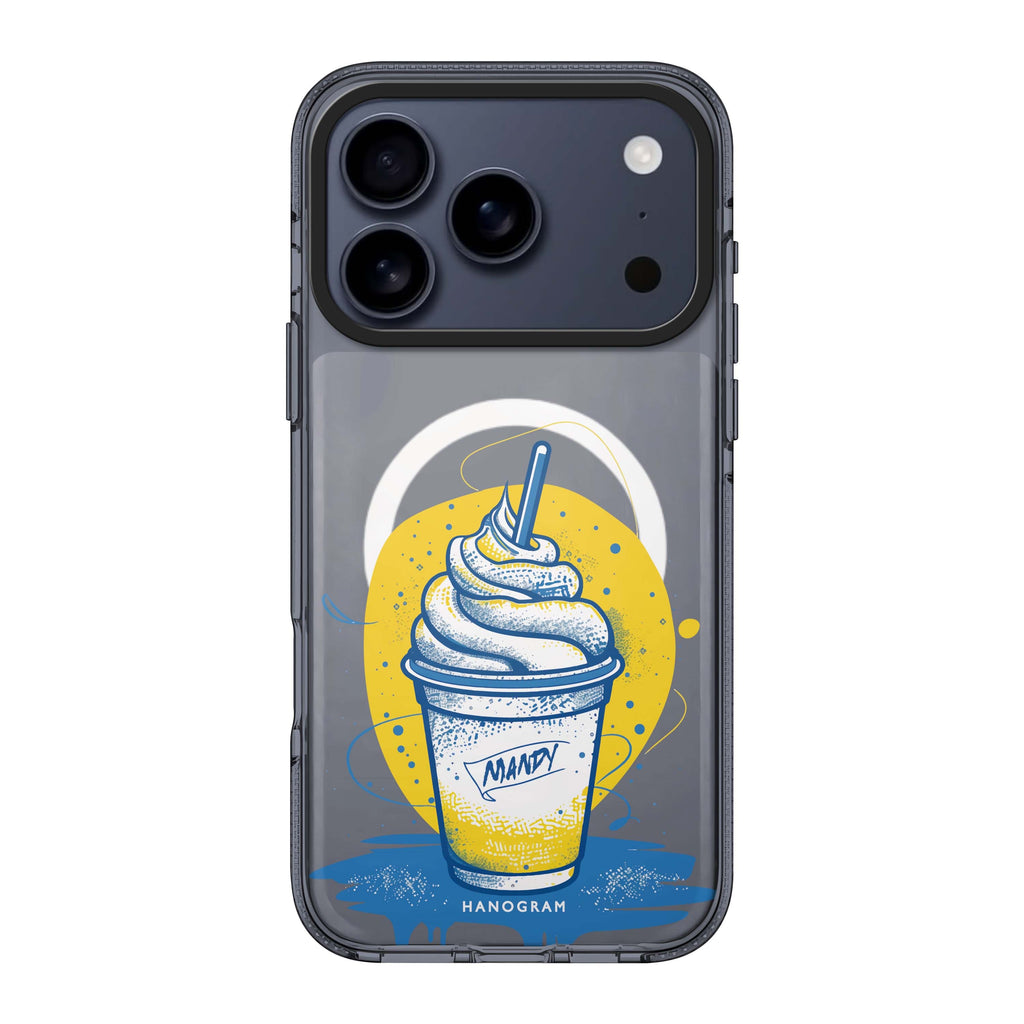 Frozen Fantasy iPhone 17 Pro Max MagSafe 水晶透明保護殼 節日圖案設計 可自訂名字 圖1