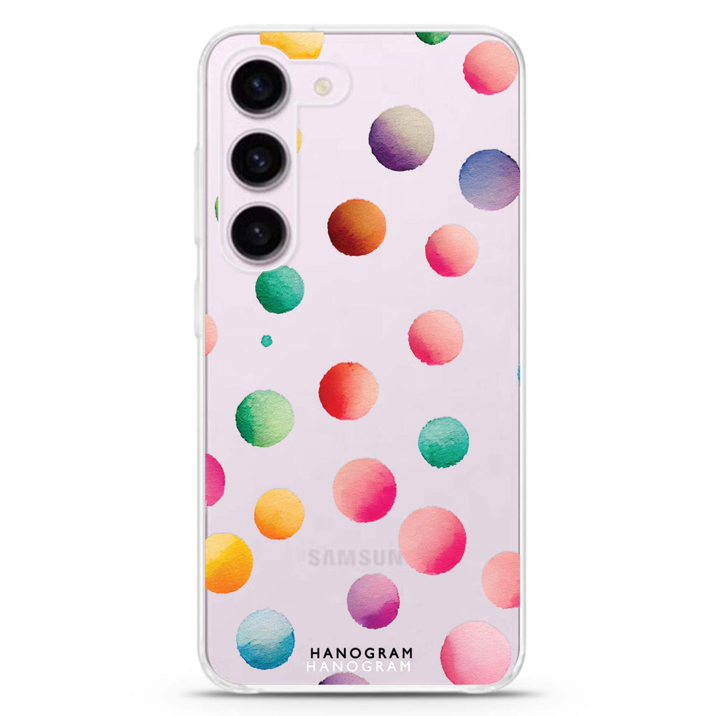 Watercolour Polka Dot Samsung Galaxy 水晶透明保護殼