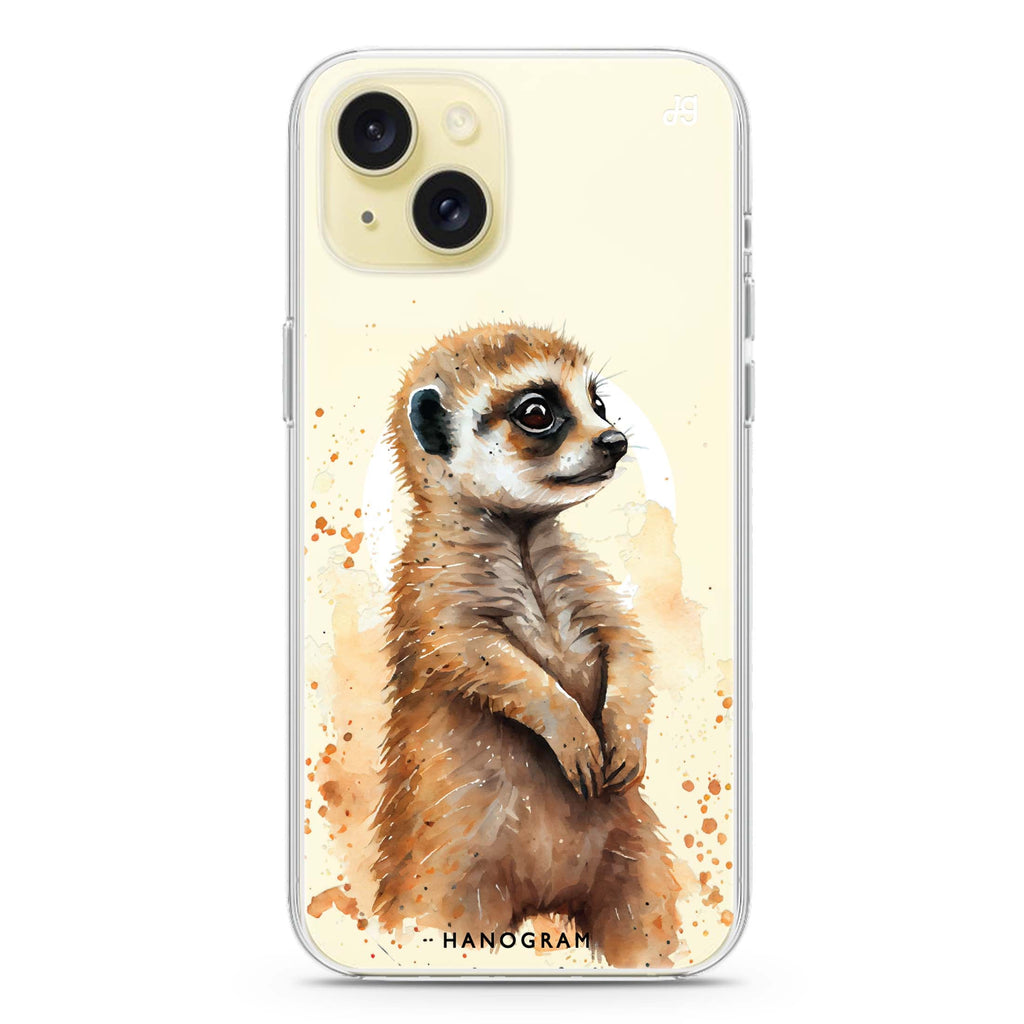 A Meerkat iPhone 15 Magsafe 兼容水晶透明保護殼