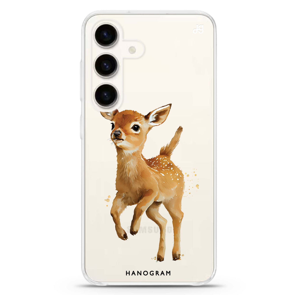 A Deer Samsung Galaxy S26/S25/S24 水晶透明保護殼正面展示