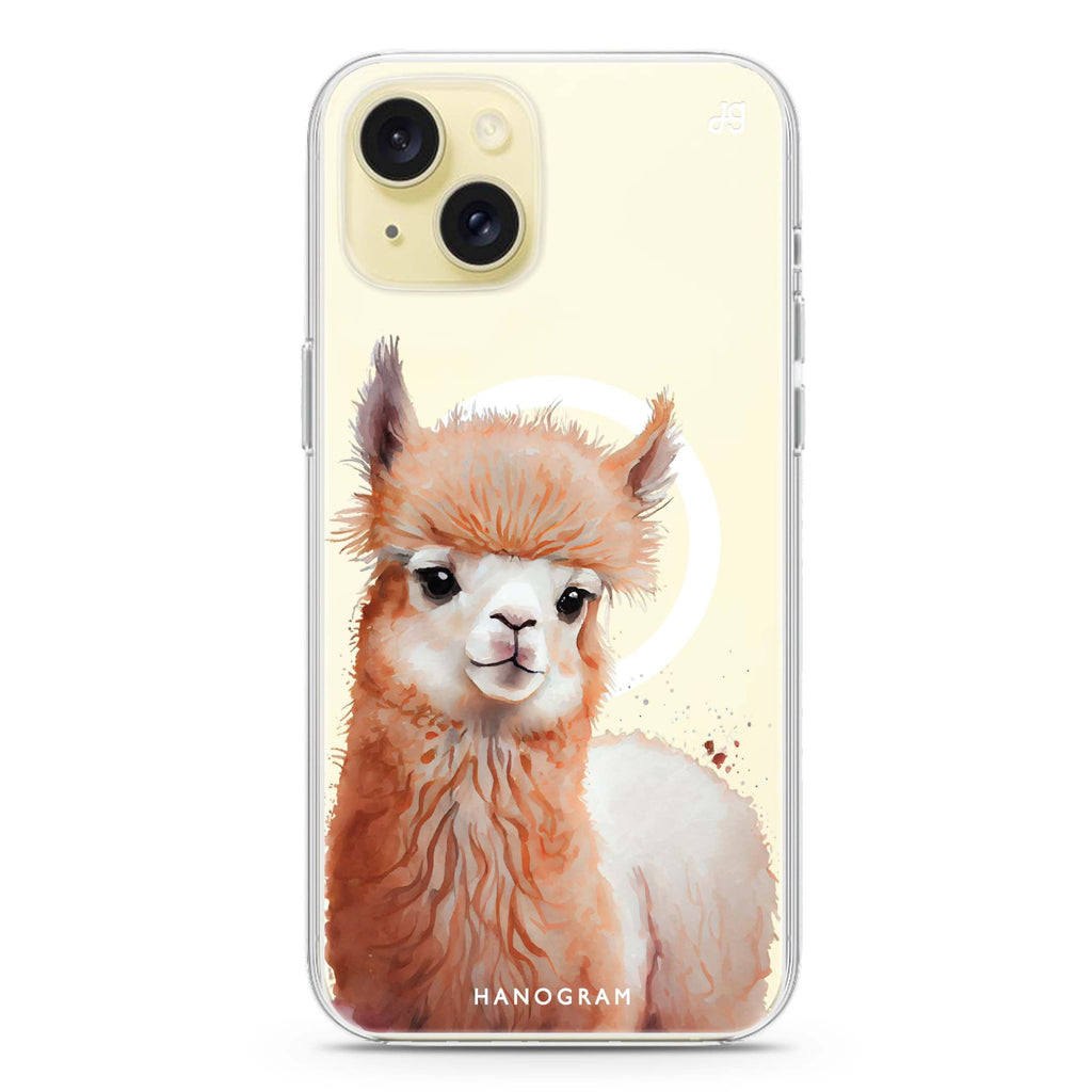 A Alpaca iPhone 15 Plus Magsafe 兼容水晶透明保護殼