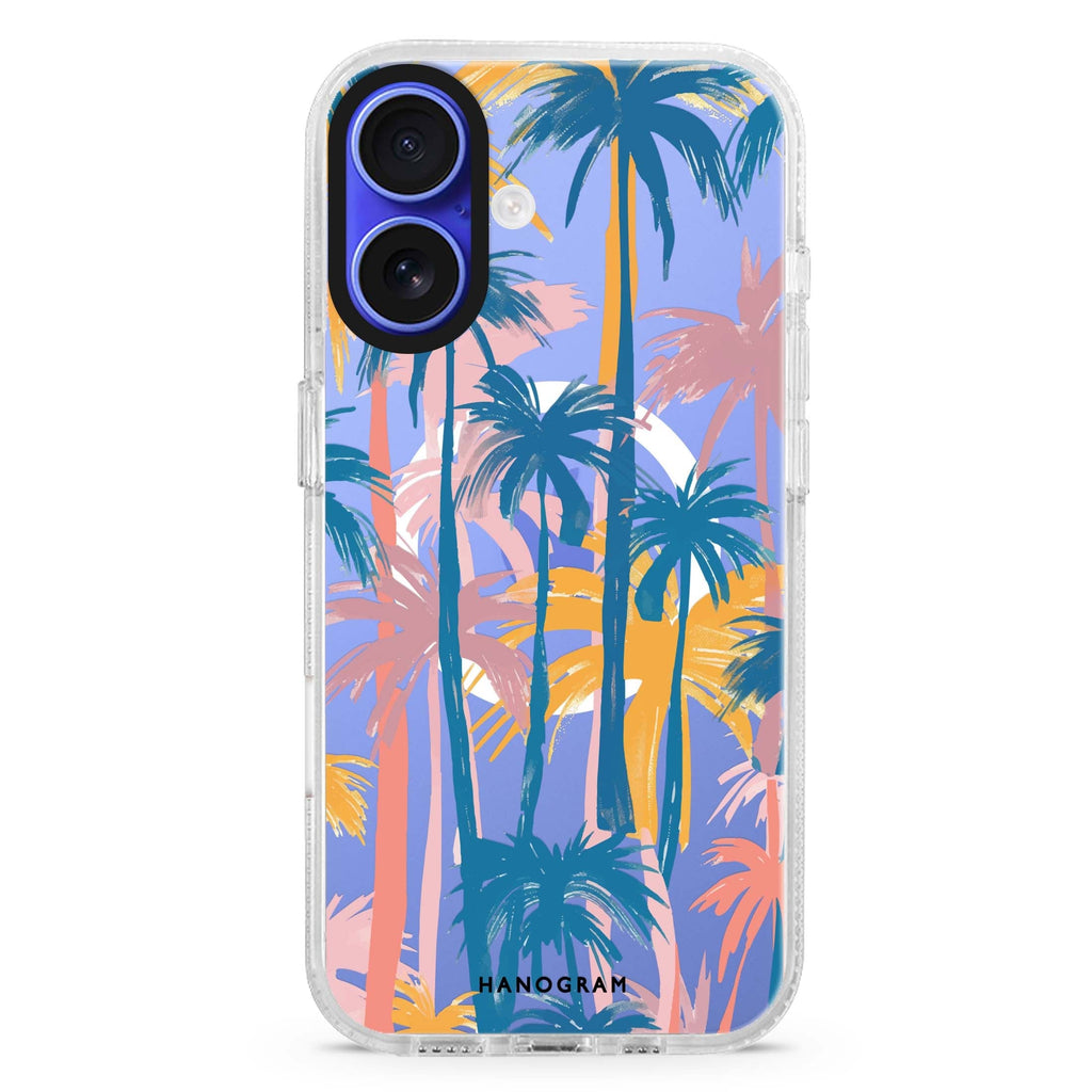 Palm Paradise Magsafe 兼容水晶透明保護殼