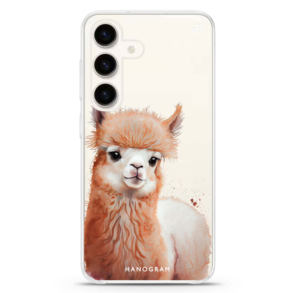 A Alpaca Samsung Galaxy S26/S25/S24 水晶透明保護殼正面展示