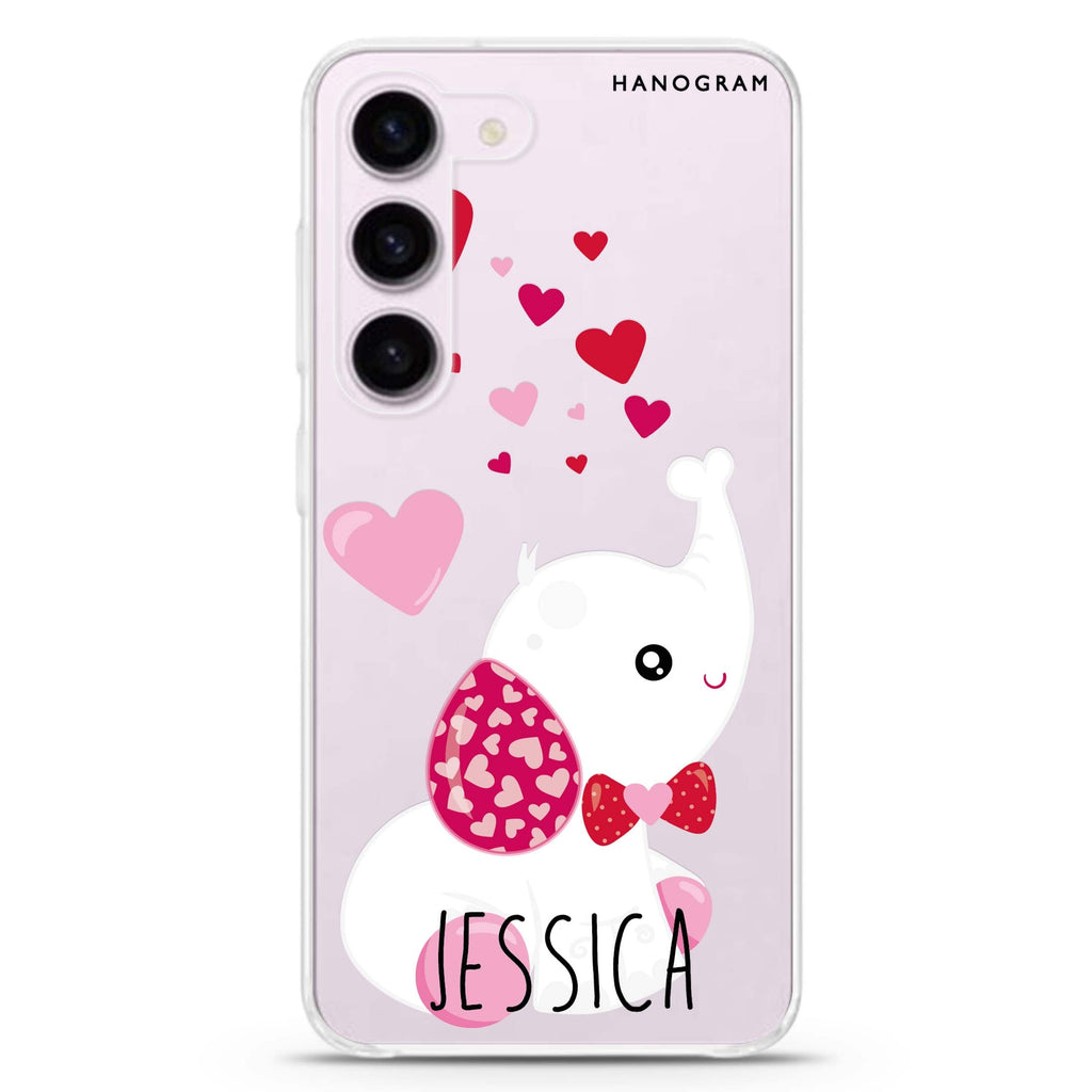 Lovely Elephant Samsung Galaxy 水晶透明保護殼