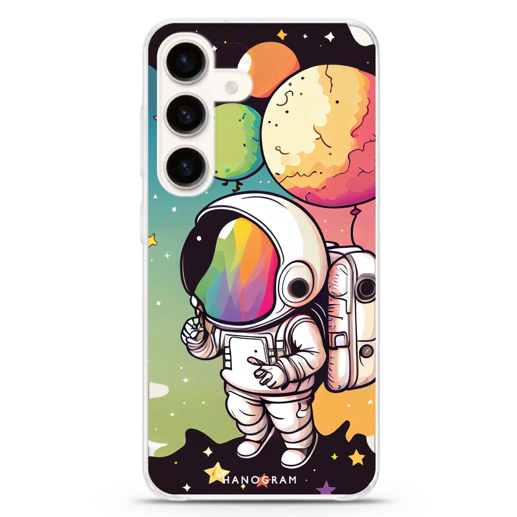 Astronauts Samsung Galaxy S26/S25/S24 水晶透明保護殼正面展示