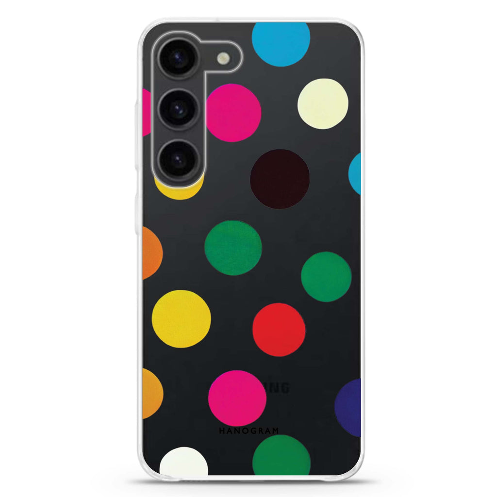 Polka Dot Pattern Samsung Galaxy 水晶透明保護殼