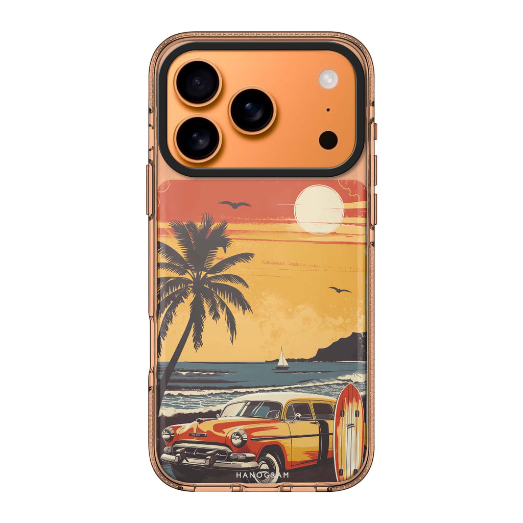 Ocean Waves iPhone 17 Pro Max MagSafe 水晶透明保護殼 海浪圖案設計 圖1